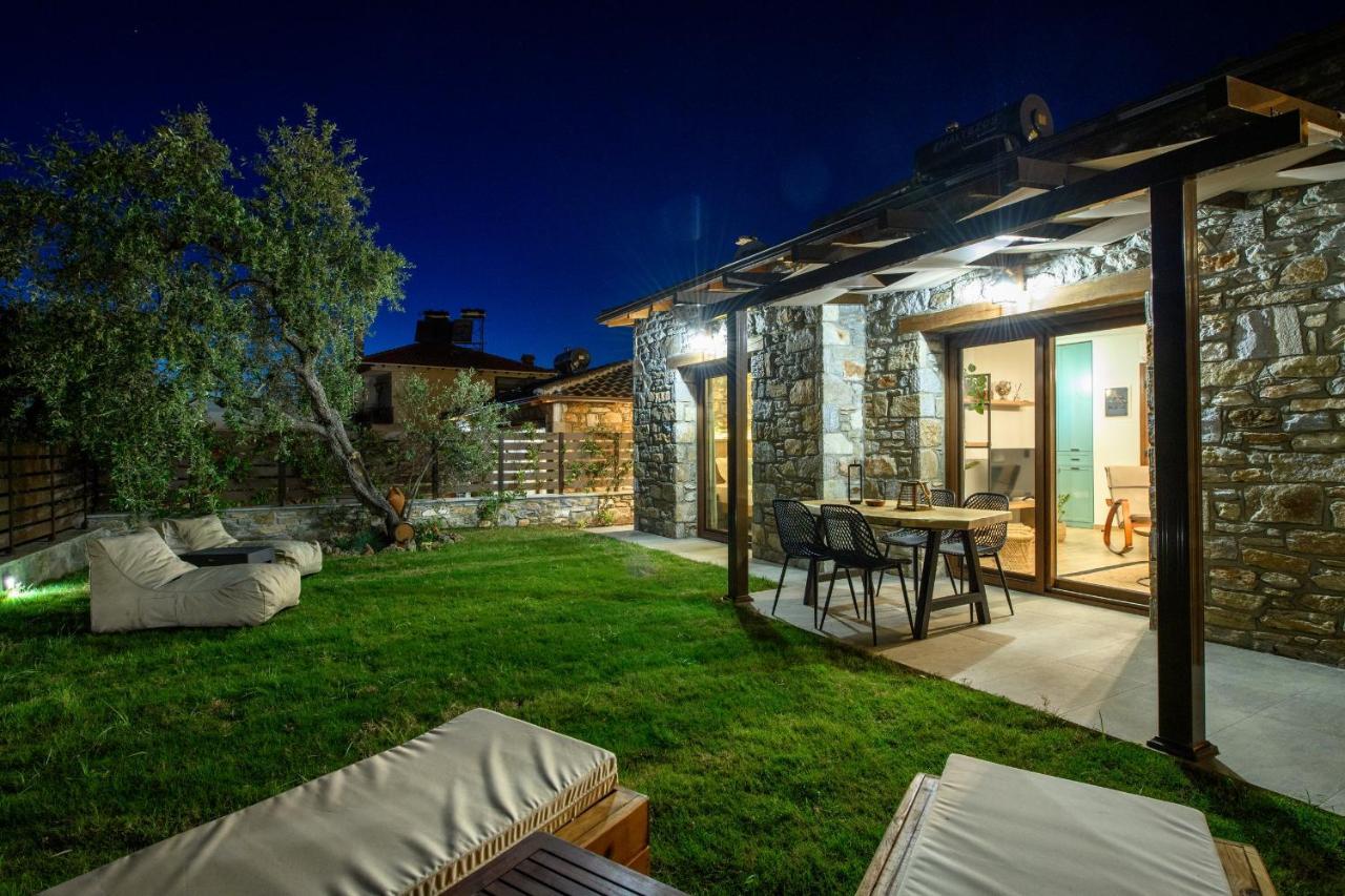 La Terra Petra Villa Skala Rachoni  ภายนอก รูปภาพ