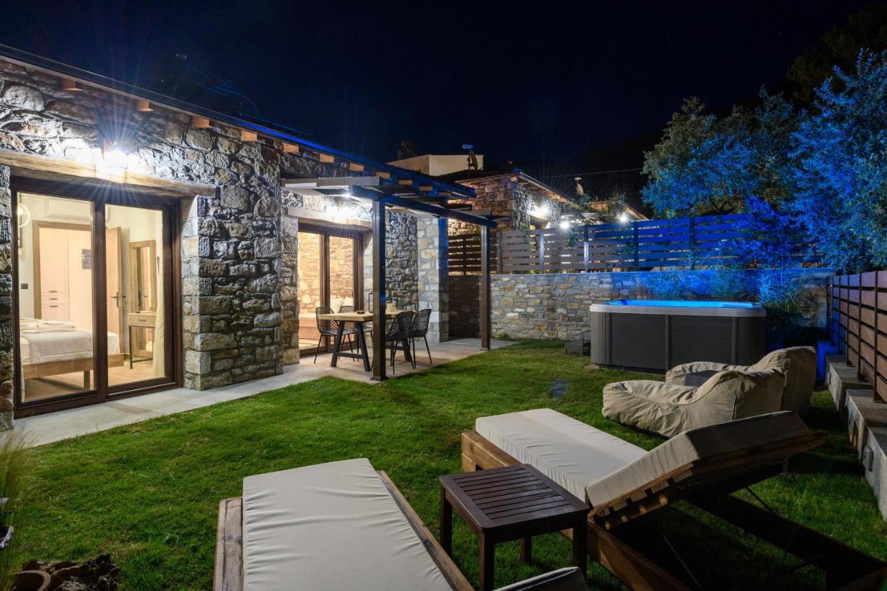 La Terra Petra Villa Skala Rachoni  ภายนอก รูปภาพ