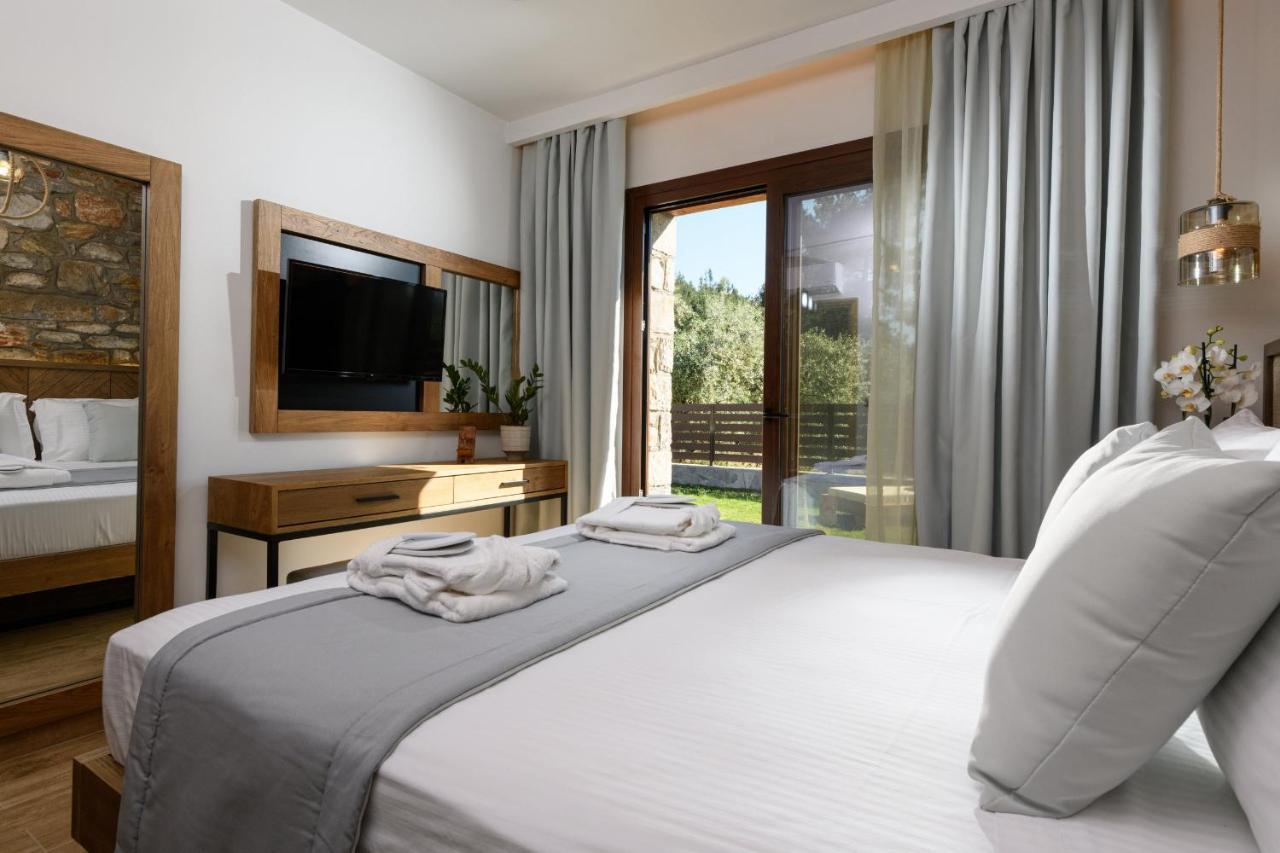 La Terra Petra Villa Skala Rachoni  ภายนอก รูปภาพ