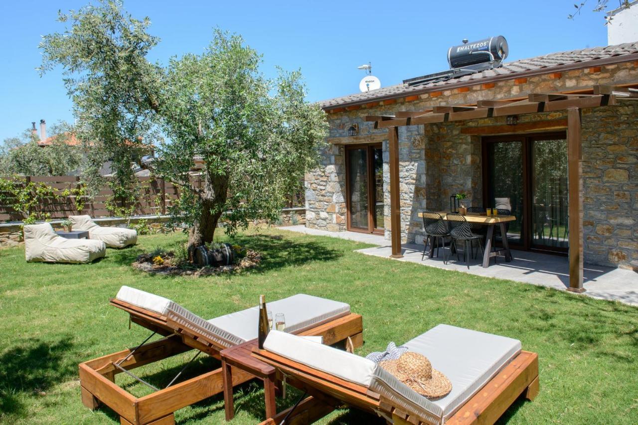 La Terra Petra Villa Skala Rachoni  ภายนอก รูปภาพ