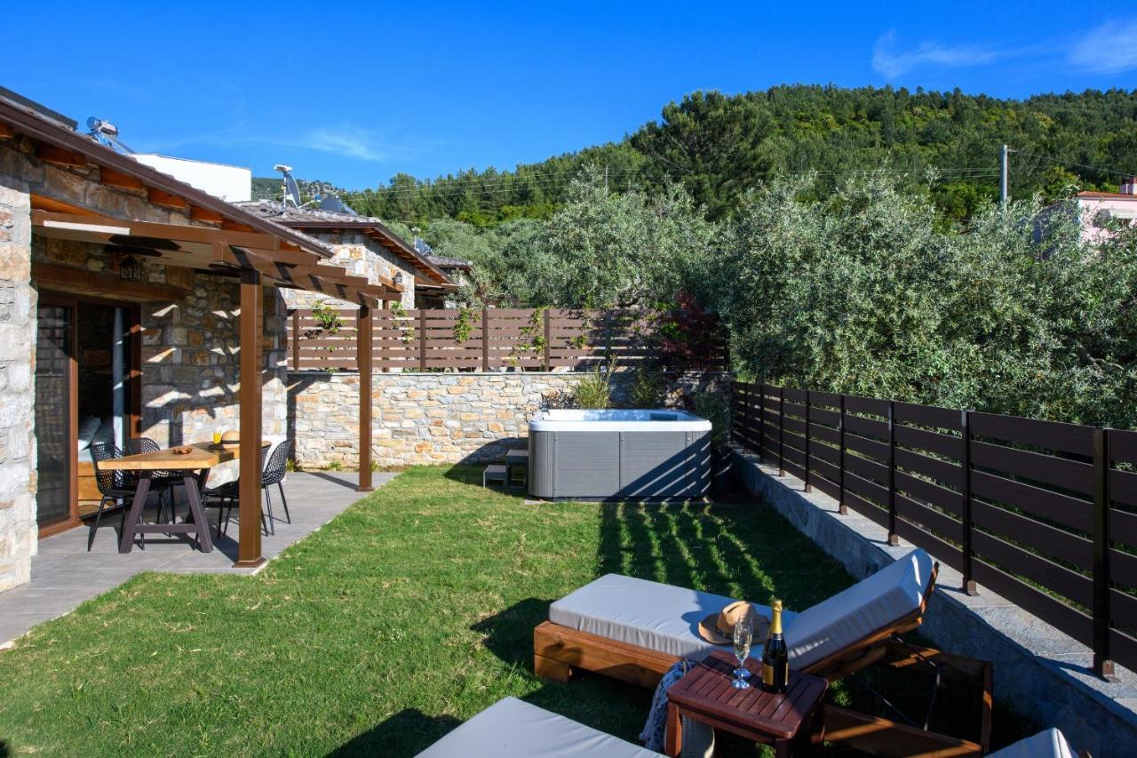 La Terra Petra Villa Skala Rachoni  ภายนอก รูปภาพ