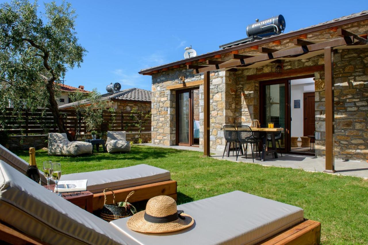 La Terra Petra Villa Skala Rachoni  ภายนอก รูปภาพ