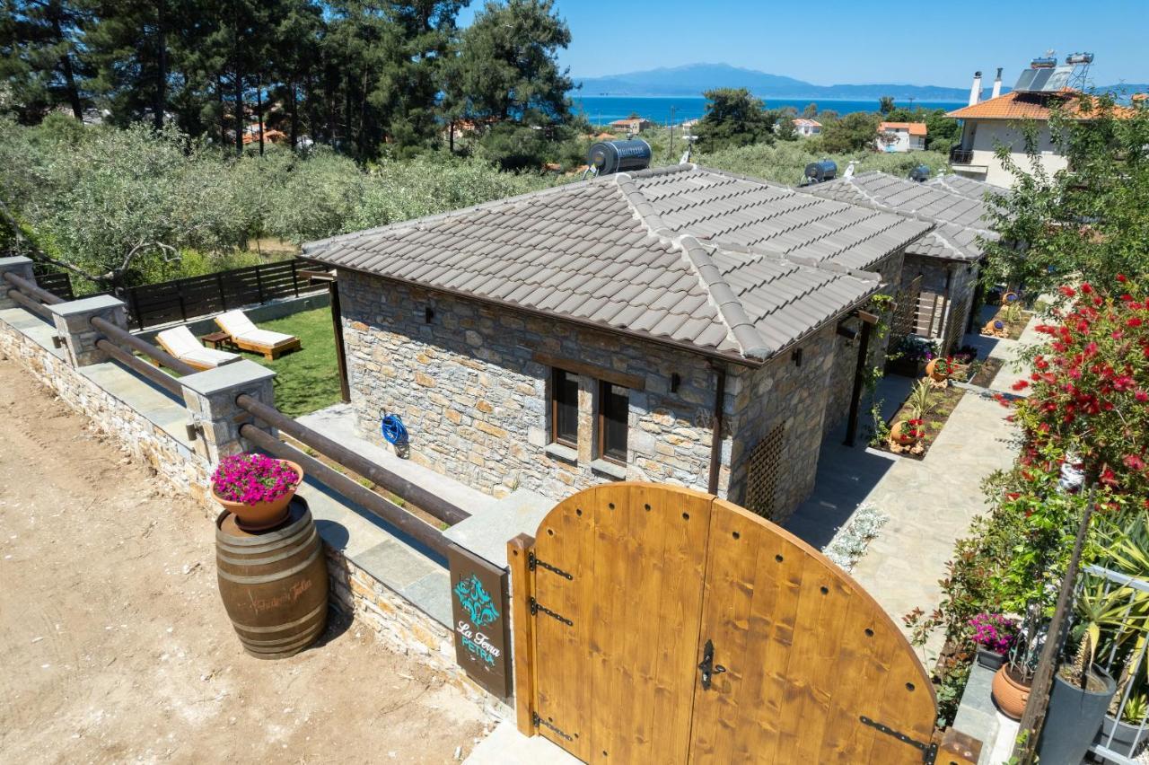 La Terra Petra Villa Skala Rachoni  ภายนอก รูปภาพ