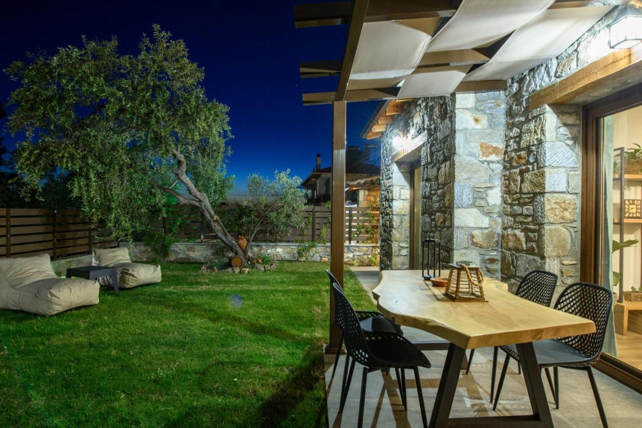 La Terra Petra Villa Skala Rachoni  ภายนอก รูปภาพ