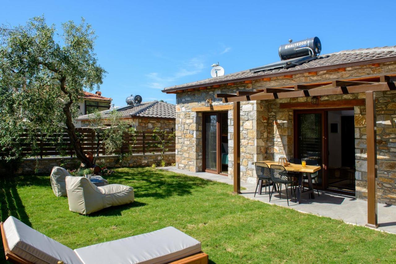 La Terra Petra Villa Skala Rachoni  ภายนอก รูปภาพ
