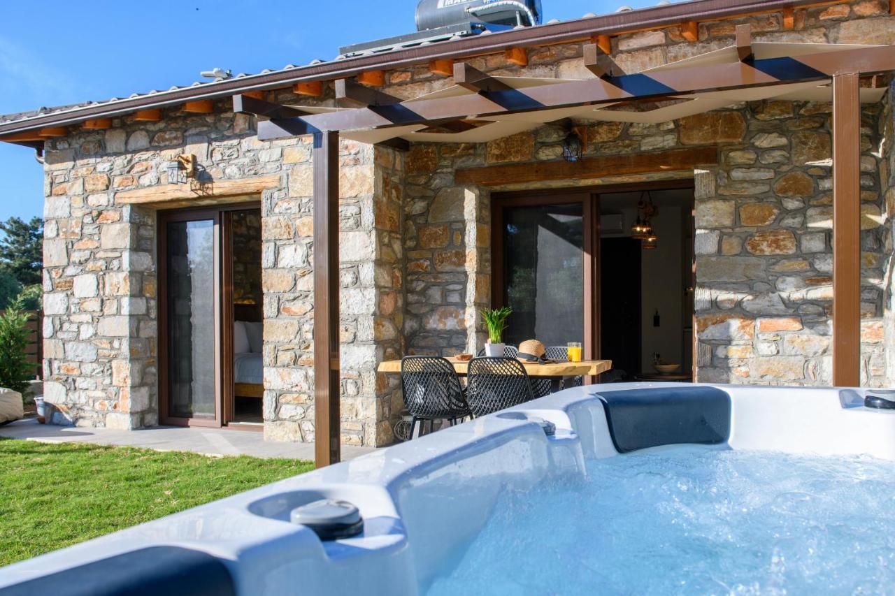 La Terra Petra Villa Skala Rachoni  ภายนอก รูปภาพ