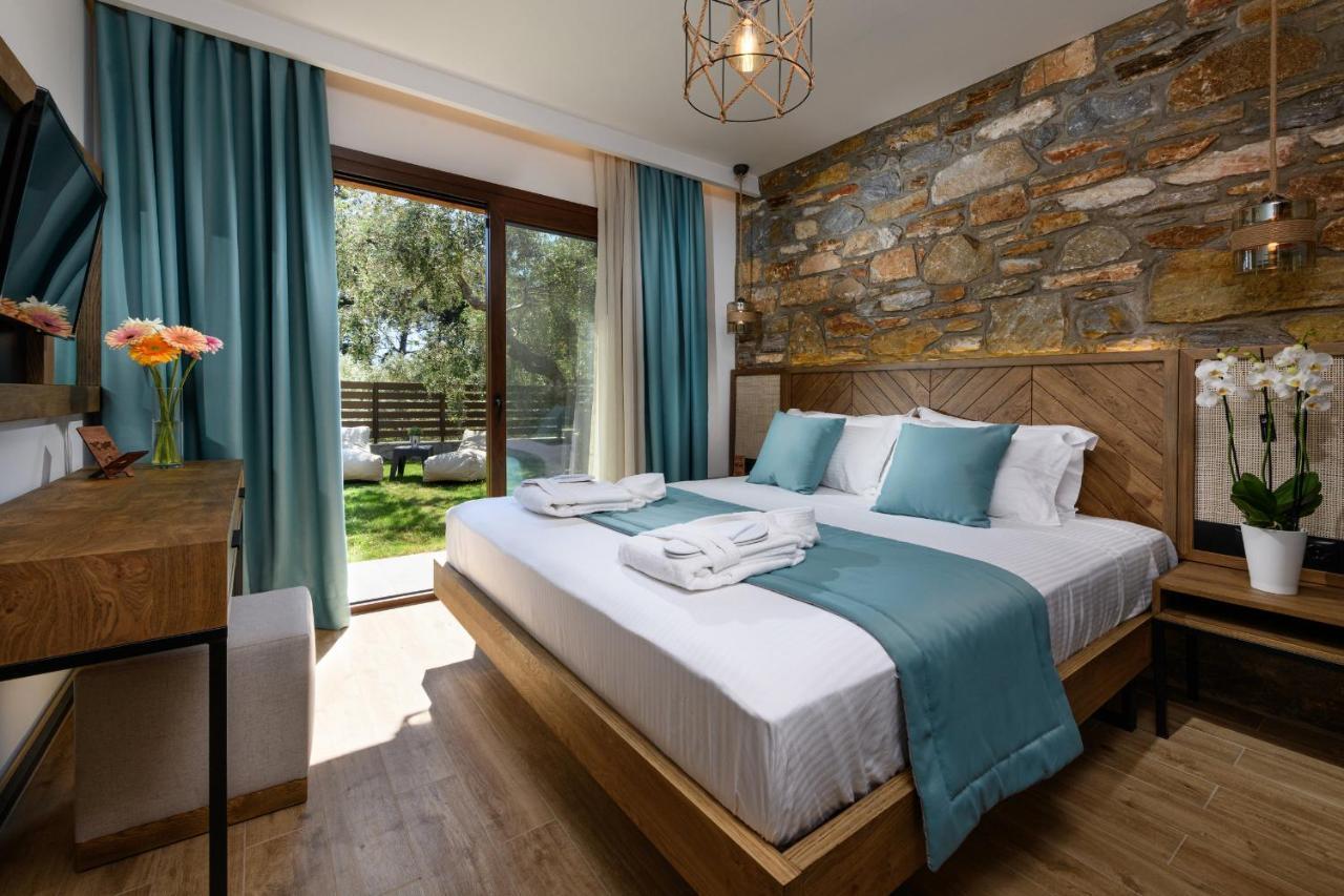 La Terra Petra Villa Skala Rachoni  ภายนอก รูปภาพ