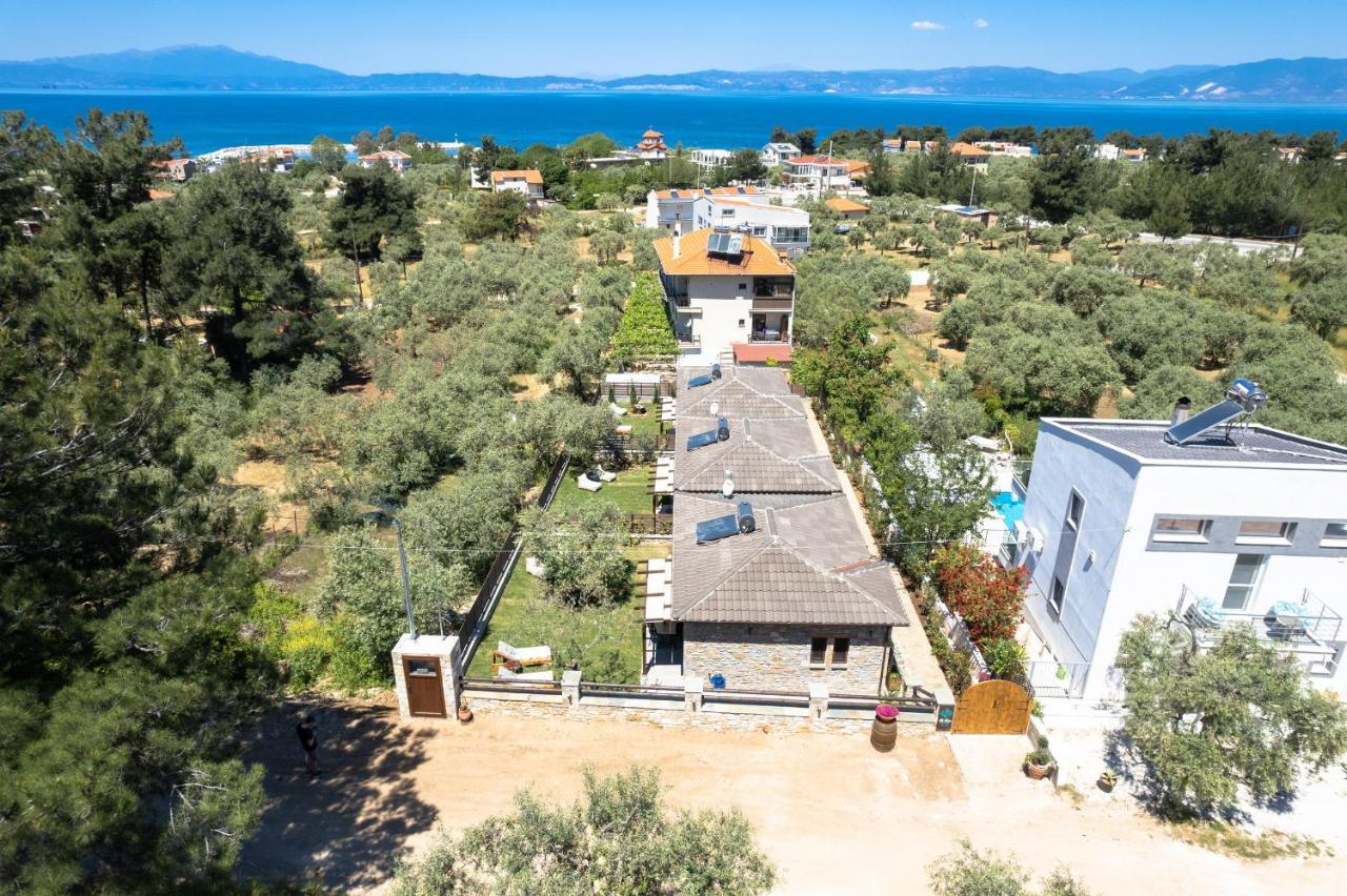 La Terra Petra Villa Skala Rachoni  ภายนอก รูปภาพ