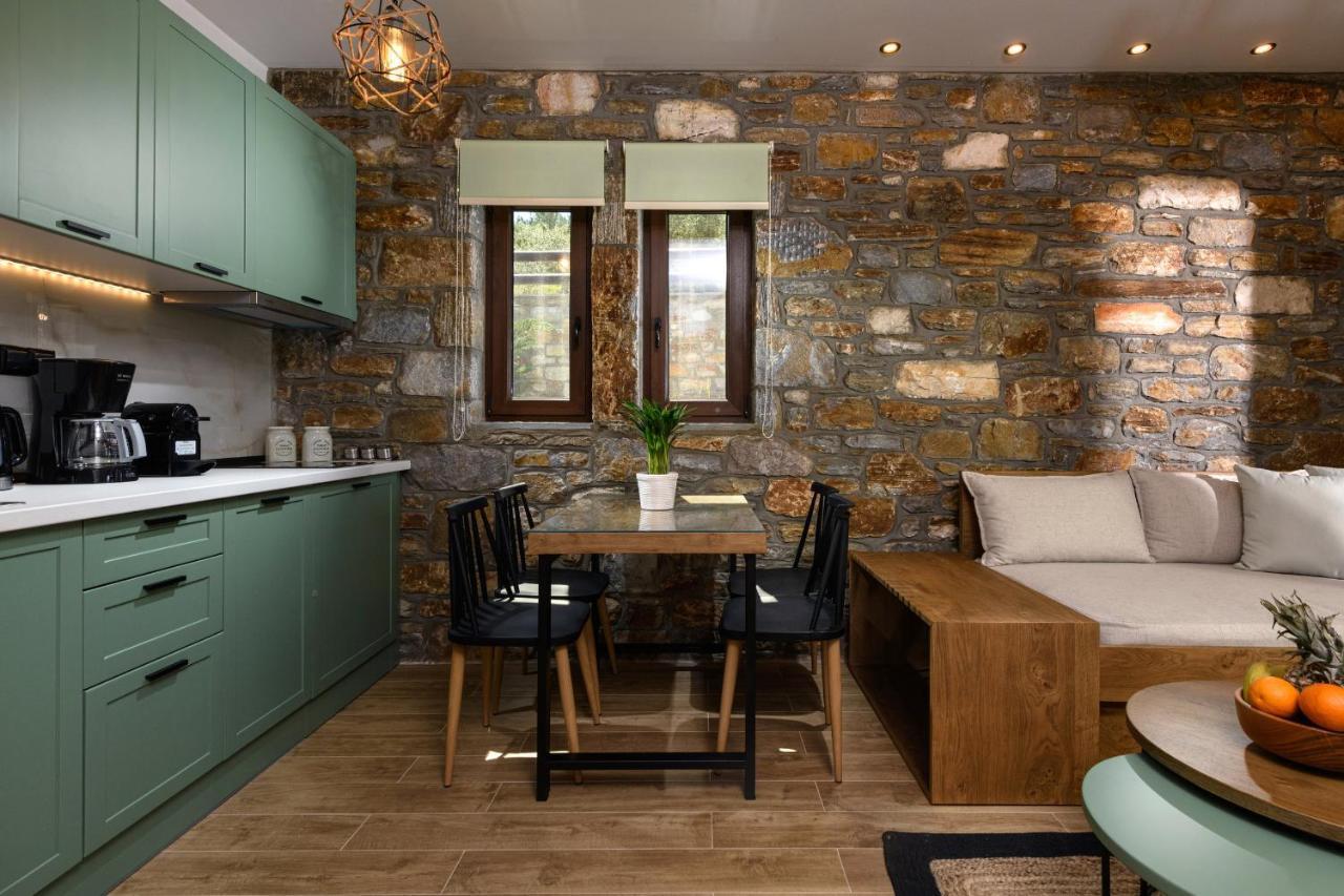La Terra Petra Villa Skala Rachoni  ภายนอก รูปภาพ