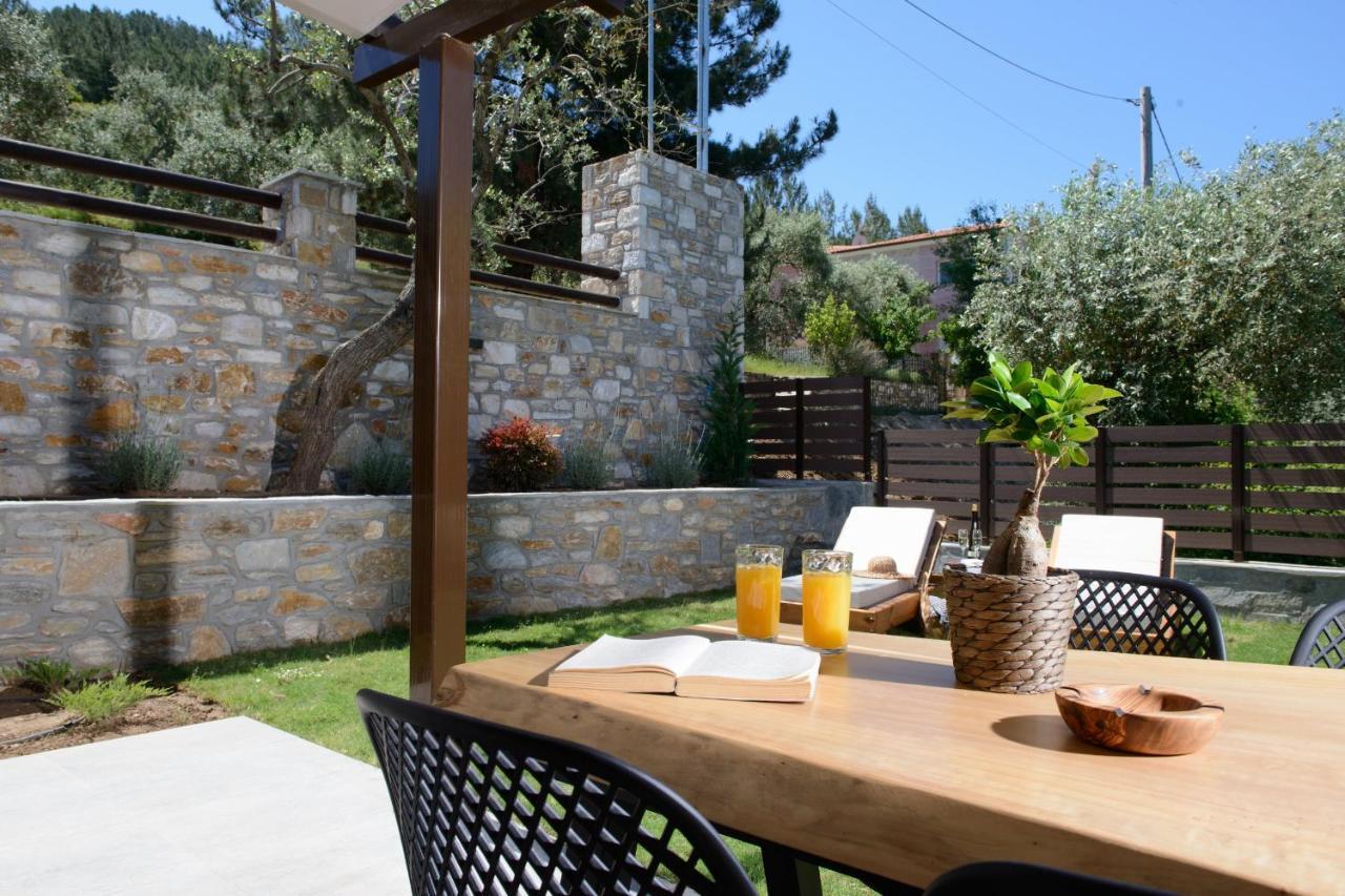 La Terra Petra Villa Skala Rachoni  ภายนอก รูปภาพ