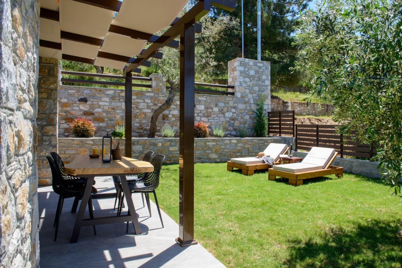 La Terra Petra Villa Skala Rachoni  ภายนอก รูปภาพ