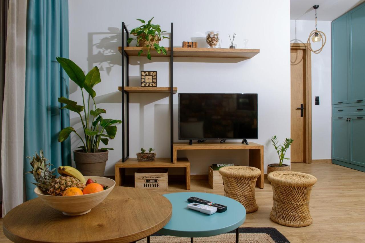 La Terra Petra Villa Skala Rachoni  ภายนอก รูปภาพ