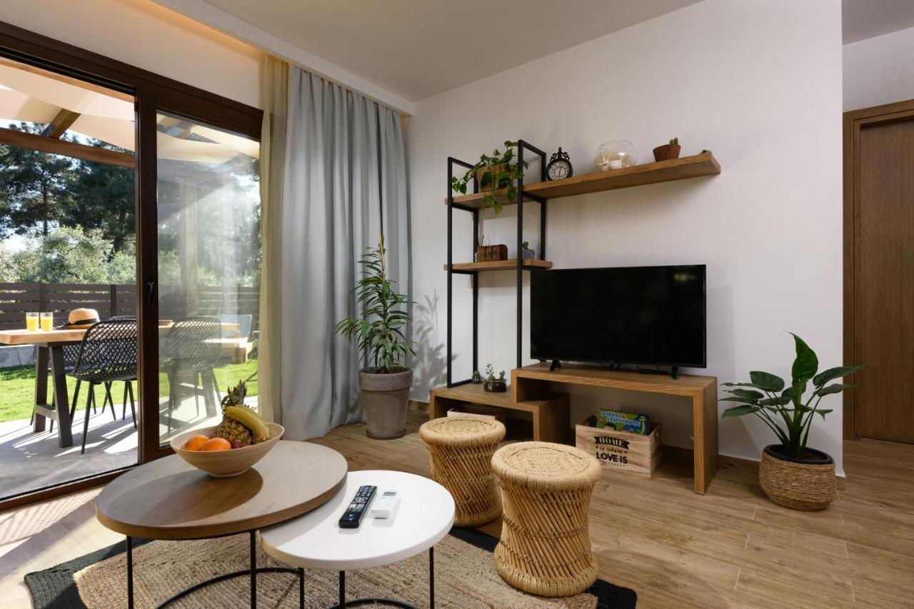 La Terra Petra Villa Skala Rachoni  ภายนอก รูปภาพ
