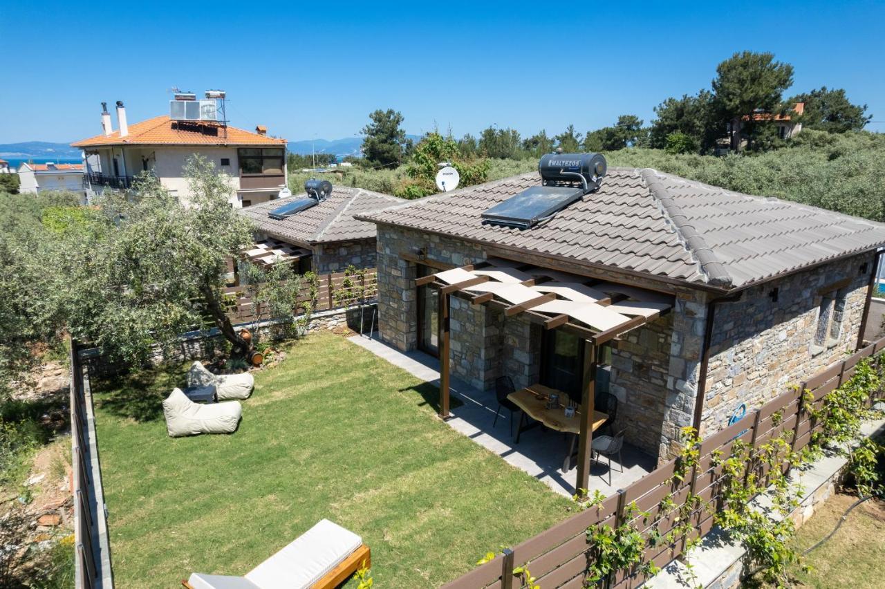 La Terra Petra Villa Skala Rachoni  ภายนอก รูปภาพ